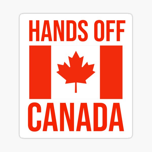 Vista previa del artículo con la obra «Manos fuera de Canadá», diseñado y vendido por Rachel the Artist .