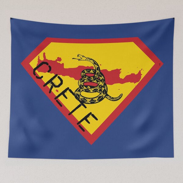 Item preview, CRETIAN CRETAN  SHIELD - Freedom Is The Superpower -  Gadsden Snake Flag - Dont Tread On Me SUPERHERO CRETE spellout design designed and sold by pelagio.