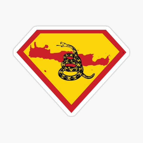 Item preview, CRETIAN CRETAN  SHIELD - Freedom Is The Superpower -  Gadsden Snake Flag - Dont Tread On Me SUPERHERO CRETE design designed and sold by pelagio.