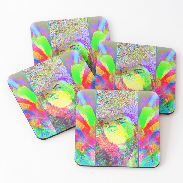 Item preview, Abstract Good Vibes Neon CowGirl Character designed and sold by OpalBlossom.
