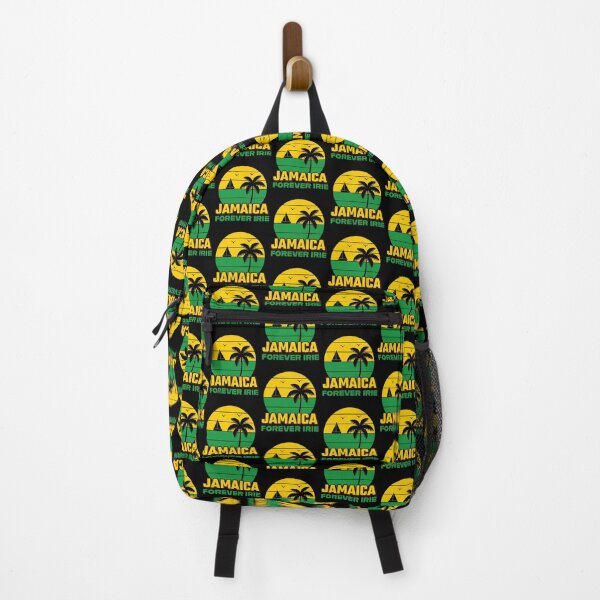 Item preview, Jamaica Forever Irie - Retro Sunset Palm Tree Sailboat Beach designed and sold by Sunserize Designs.