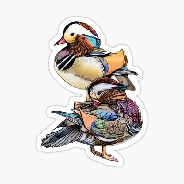 Aperçu de l'œuvre Canards mandarins créée et vendue par Anthony Seeker.