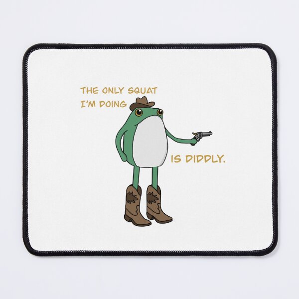 Item preview, 'The only squat I'm doing is diddly' designed and sold by Stickers by Maisy.