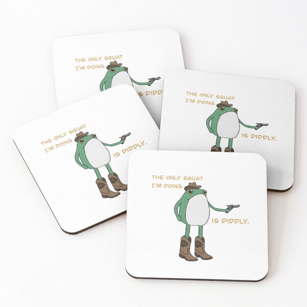 Item preview, 'The only squat I'm doing is diddly' designed and sold by Stickers by Maisy.