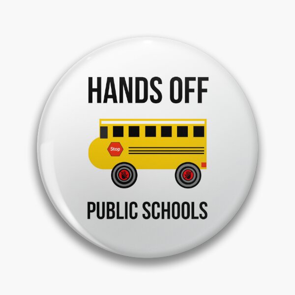 Item preview, Hands off public schools  designed and sold by Rachel the Artist .