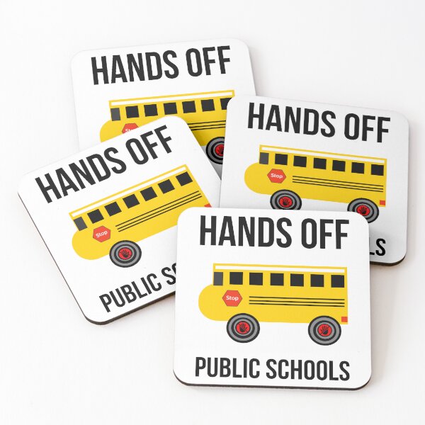 Item preview, Hands off public schools  designed and sold by Rachel the Artist .