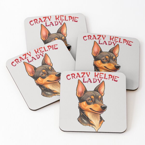 Item preview, Crazy Australian Kelpie Lady designed and sold by Kestrelle.
