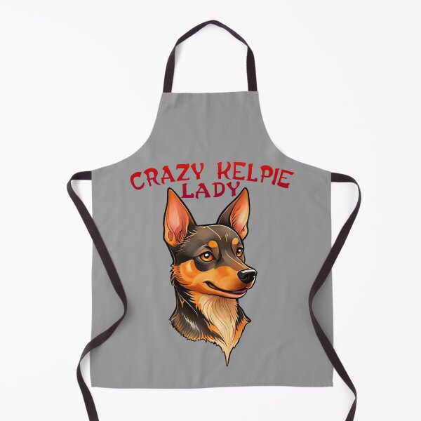 Item preview, Crazy Australian Kelpie Lady designed and sold by Kestrelle.