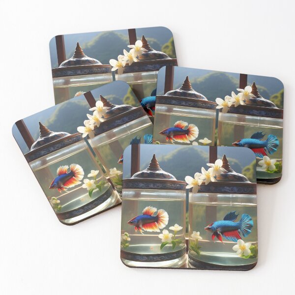 Item preview, Thai Fighting Fish: In a Flower Bottle designed and sold by Tonphiarts.