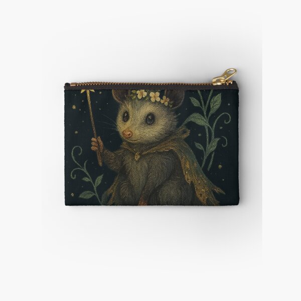 Item preview, Possum Bloom – Whimsical Trash Fairy Under Moonlight designed and sold by hitechmom.