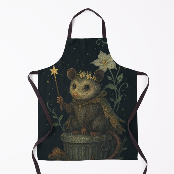 Item preview, Possum Bloom – Whimsical Trash Fairy Under Moonlight designed and sold by hitechmom.