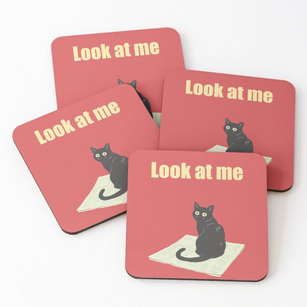 Item preview, Humorous cat art : Look at me Red version designed and sold by TheGrandLordCat.