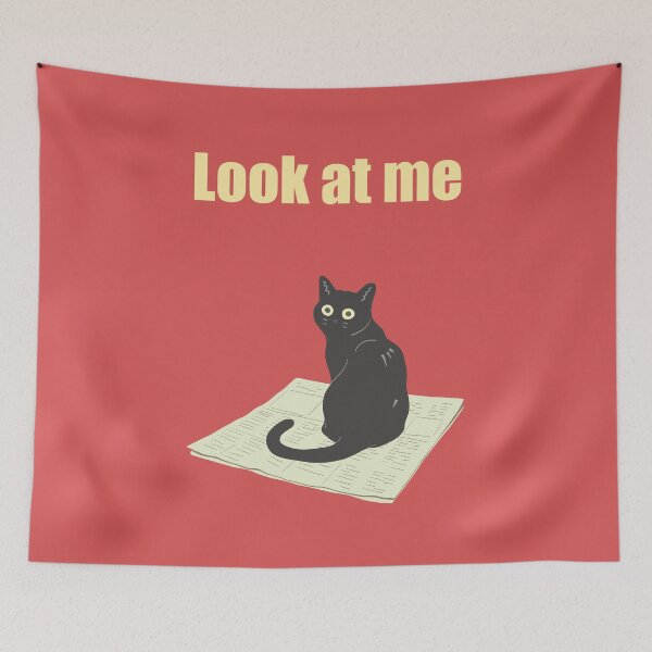 Item preview, Humorous cat art : Look at me Red version designed and sold by TheGrandLordCat.