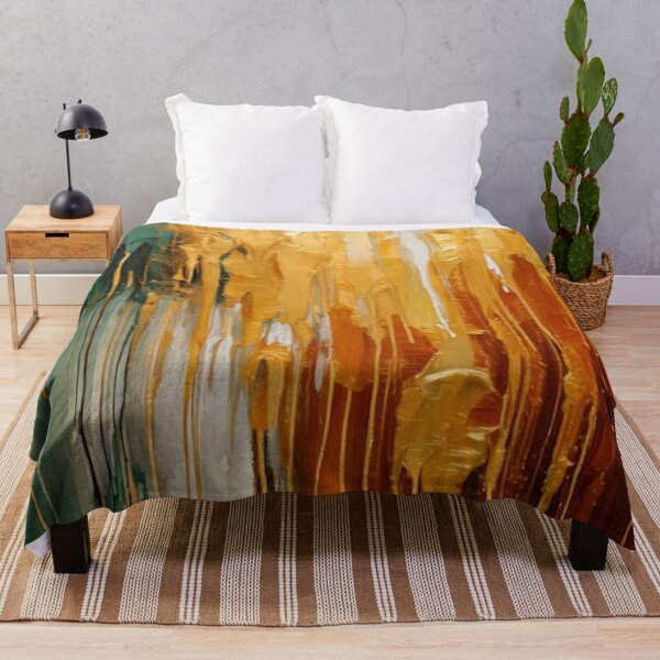 Item preview, Abstract Earth Tone Painting – Thick Dripping Paint – Modern Textured Art designed and sold by CattlettArt.