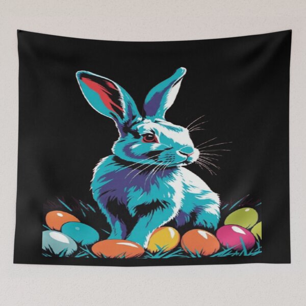 Item preview, Colorful Easter rabbit and eggs. designed and sold by DaliaSabryTee.