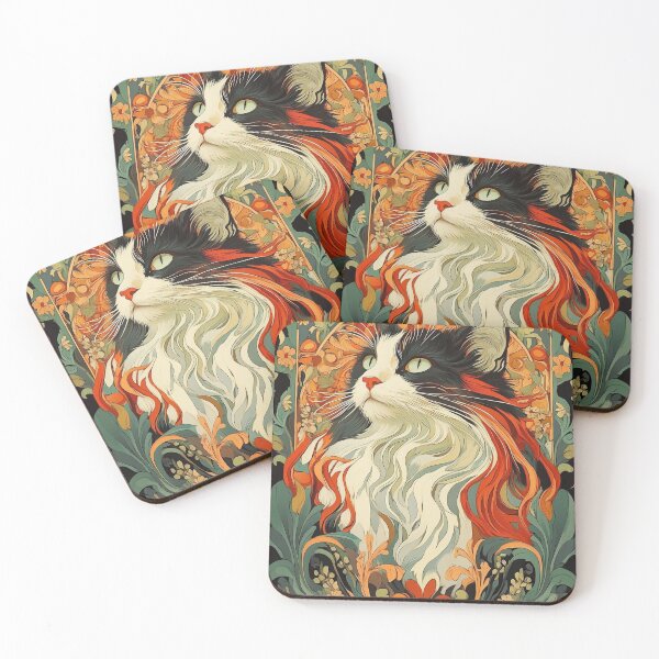 Item preview, Cats of Art Nuvo | Norwegian Forest_01 designed and sold by TailTalesJP.