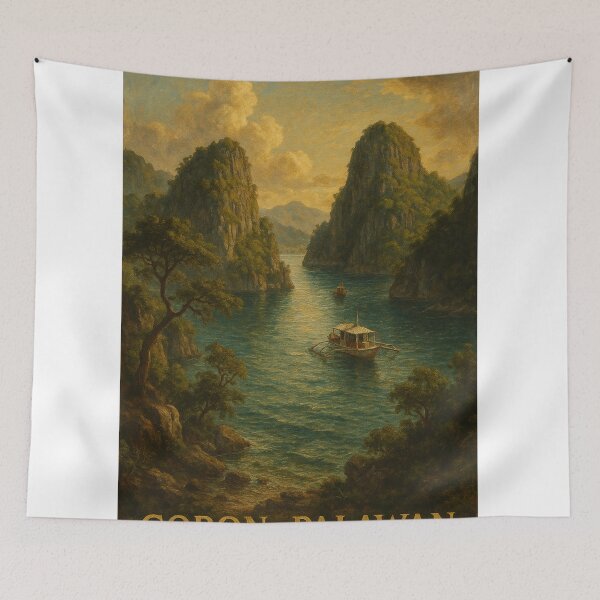 Item preview, Coron, Palawan – Limestone Cliffs and Tranquil Waters designed and sold by Aryabek.