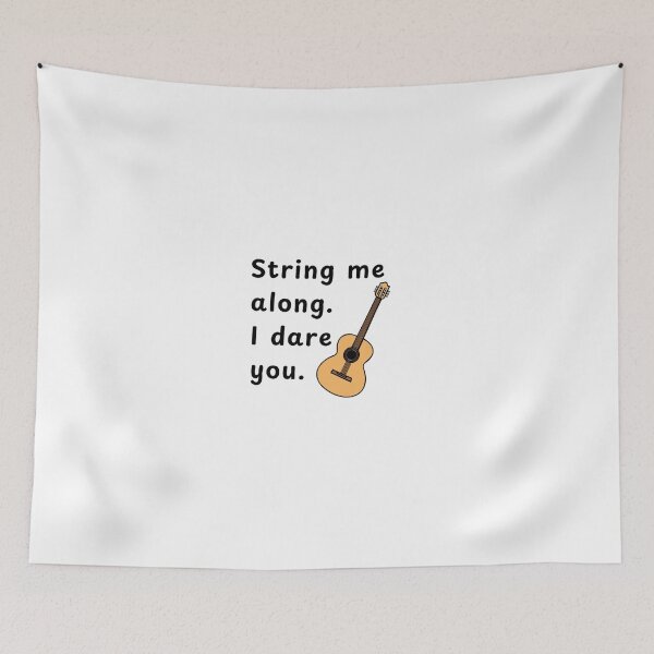 Item preview, String Me Along. I Dare You: Guitar designed and sold by LoveGrub.