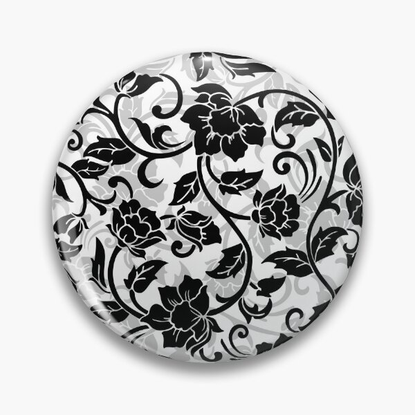 Item preview, Black and Gray Swirling Flowers designed and sold by Rad Yellow & Blue.