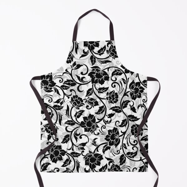 Item preview, Black and Gray Swirling Flowers designed and sold by Rad Yellow & Blue.