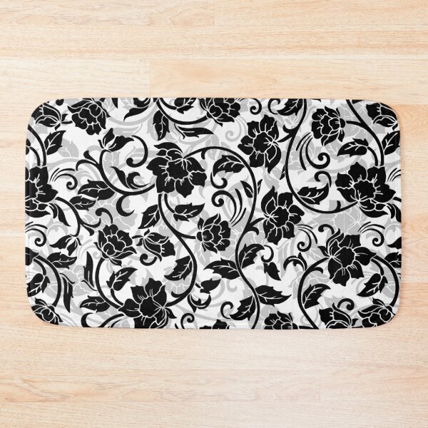 Item preview, Black and Gray Swirling Flowers designed and sold by Rad Yellow & Blue.