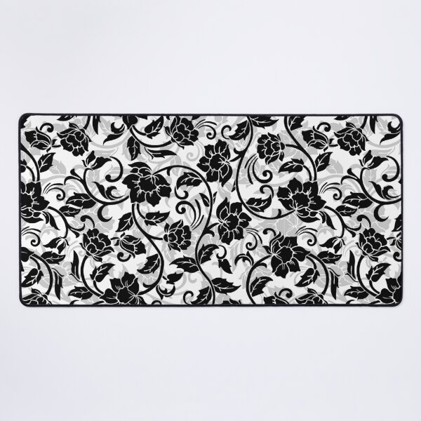 Item preview, Black and Gray Swirling Flowers designed and sold by Rad Yellow & Blue.