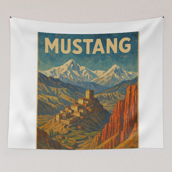 Item preview, Mustang, Nepal – Himalayan Landscape and Tibetan Monastery designed and sold by Aryabek.