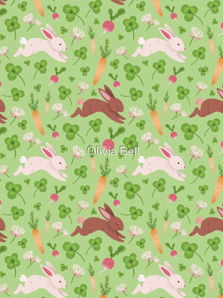 Thumbnail 4 of 4, iPhone Case, Spring Bunny Pattern designed and sold by StarTheEpicOne.