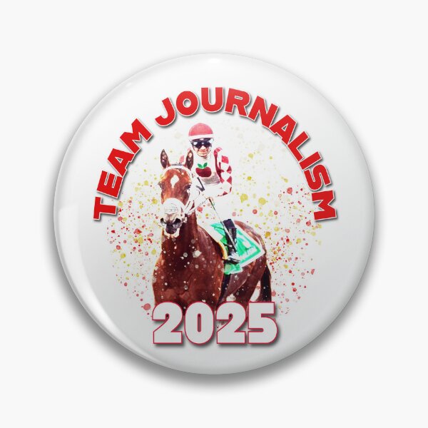 Item preview, Team Journalism 2025 Kentucky Derby Hopeful horse racing design designed and sold by Ginny Luttrell.