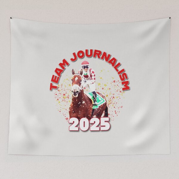 Item preview, Team Journalism 2025 Kentucky Derby Hopeful horse racing design designed and sold by Ginny Luttrell.