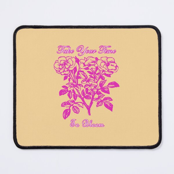 Item preview, Pink Vintage Floral Take Your Time To Bloom - Yellow designed and sold by ArtCornerStudio.