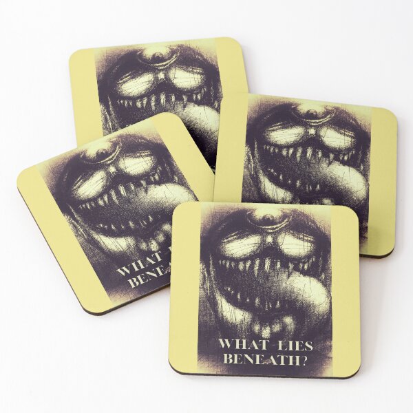 Item preview, What Lies Beneath – Surreal Portrait of Fear, Teeth, and Inner Distortion designed and sold by Anomaly Effect.