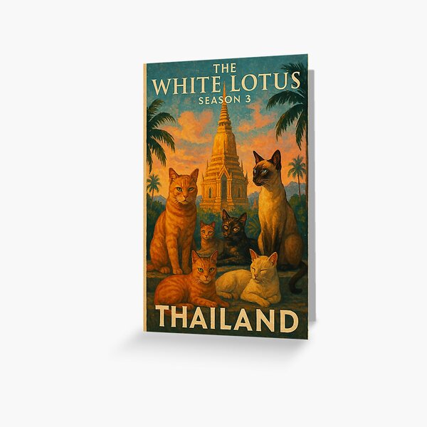 Item preview, The White Lotus Season 3 – Thailand Cats Edition designed and sold by Aryabek.