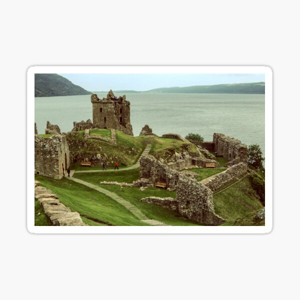 Item preview, Urquhart Castle C13-17 keep, with Loch Ness in Background to north, Scotland 19840910 0010 designed and sold by Fred Mitchell.