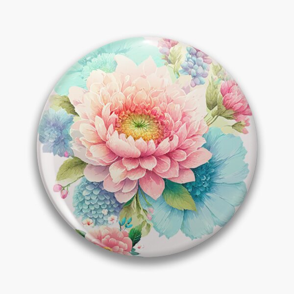 Item preview, Pink Blue Floral Colorful Beautiful Design designed and sold by PepfryPrinting.