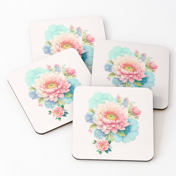 Item preview, Pink Blue Floral Colorful Beautiful Design designed and sold by PepfryPrinting.