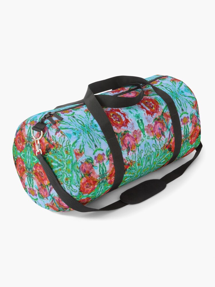 Thumbnail 1 of 3, Duffle Bag, Abstract Roses designed and sold by Ladyinthemitten.