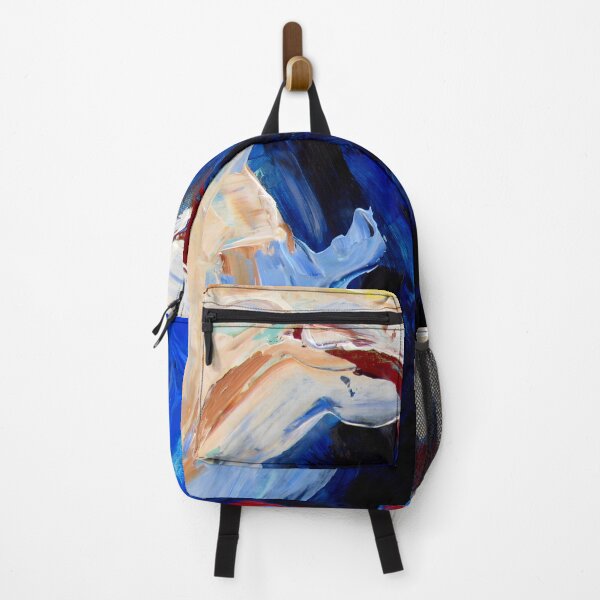 Item preview, Deep Currents – Bold Abstract Expression in Blue and Crimson designed and sold by donwillisjrart.