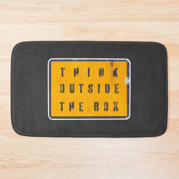 Item preview, Think outside the box, the yellow road sign graphics designed and sold by silent-violin.