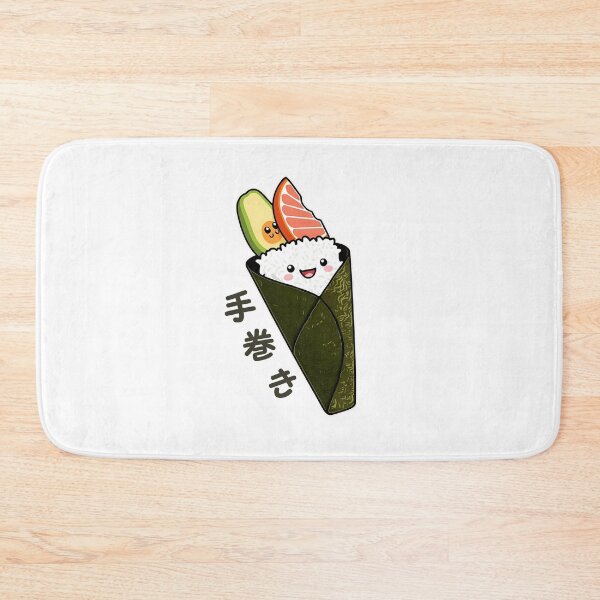 Item preview, Kawaii Temaki Sushi Sticker Japanese Food Illustration designed and sold by SaavedraDesign.