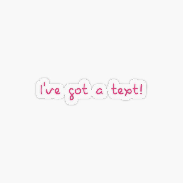 Aperçu de l'œuvre J'ai reçu un SMS - Love Island (Rose) créée et vendue par The Salt Label.
