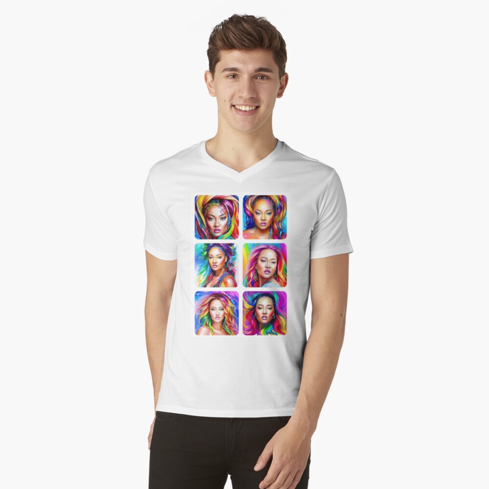 Item preview, V-Neck T-Shirt designed and sold by Ladyinthemitten.