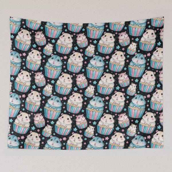 Item preview, Roborovski dwarf hamster popcorn pattern designed and sold by patterncrow.