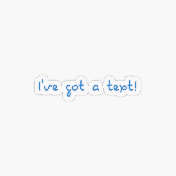 Aperçu de l'œuvre J'ai reçu un SMS - Love Island (Bleu) créée et vendue par The Salt Label.