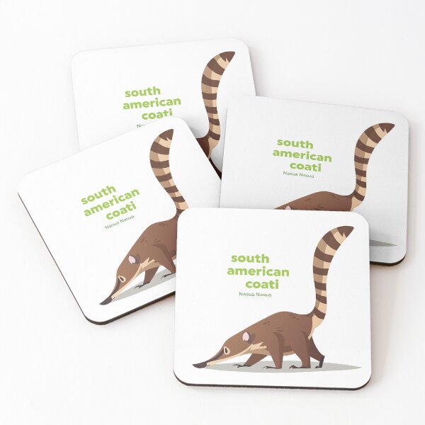 Item preview, South American Coati (Nasua Nasua) designed and sold by EstudioToona.