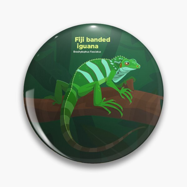 Item preview, Fiji Banded Iguana (Brachylophus Fasciatus) designed and sold by EstudioToona.