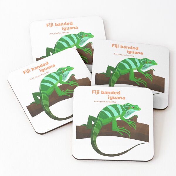 Item preview, Fiji Banded Iguana (Brachylophus Fasciatus) designed and sold by EstudioToona.