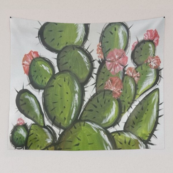 Item preview, S&P Pink Flower Cactus No.1 designed and sold by MyBottomShelf.