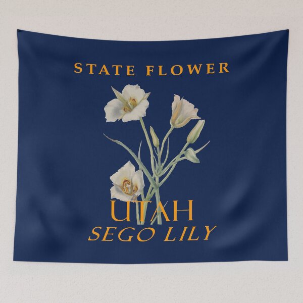 Item preview, Utah Territory Flower The Sego Lily designed and sold by taiche.