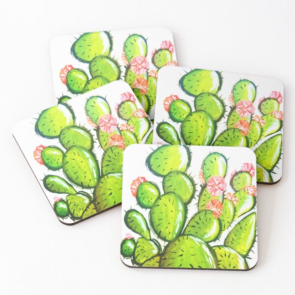 Item preview, S&P Pink Flower Cactus No.2 designed and sold by MyBottomShelf.